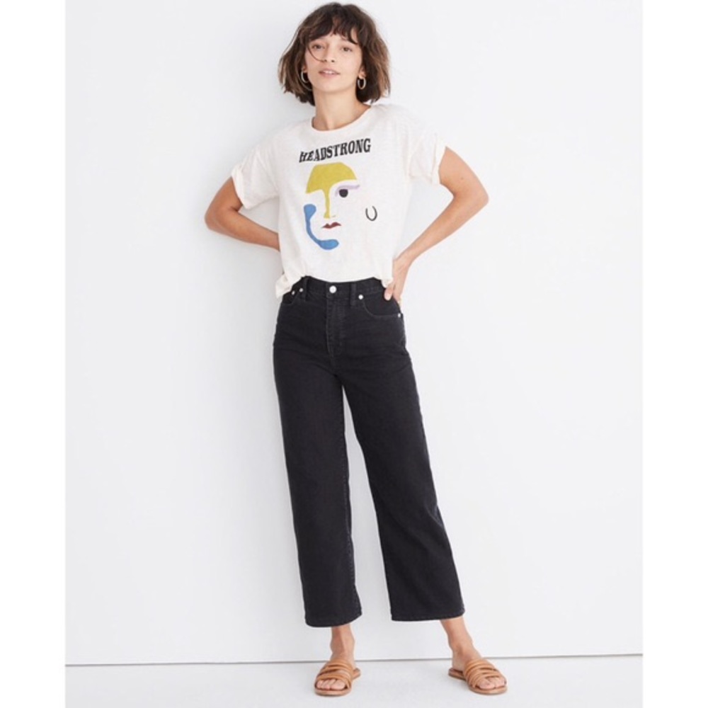 Petite Slim Wide-Leg Jeans in Lunar Wash